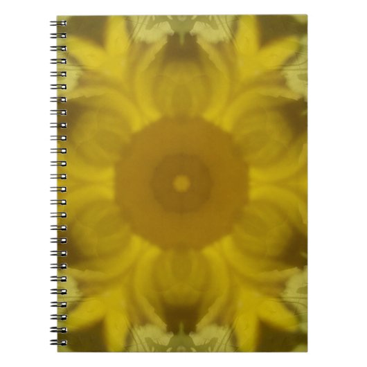 Sunshine Flower Burst Golden Notitieboek (Voorkant)