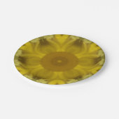 Sunshine Flower Burst Golden Papieren Bordje (Gekanteld)