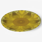 Sunshine Flower Burst Golden Papieren Bordje (Gekanteld)