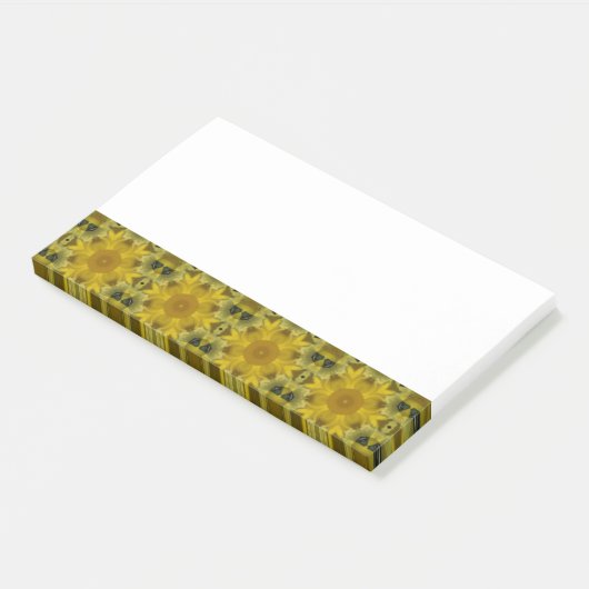 Sunshine Flower Burst Golden Post-it® Notes (Schuin)