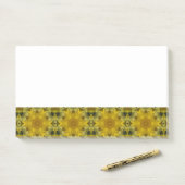 Sunshine Flower Burst Golden Post-it® Notes (Op bureau)