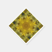 Sunshine Flower Burst Golden Servet (Hoek)