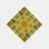 Sunshine Flower Burst Golden Servet (Hoek)