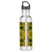 Sunshine Flower Burst Golden Waterfles (Achterkant)