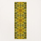 Sunshine Flower Burst Golden Yogamat (Voorkant)