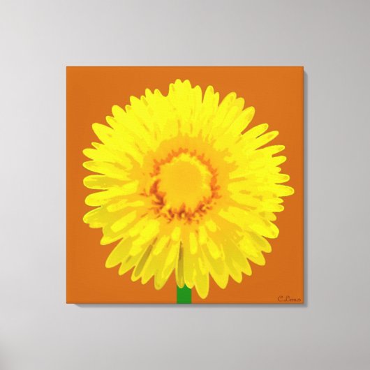 "Sunshine Flower" Canvas Print ontwerp. (Voorkant)