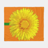 "Sunshine Flower" Fleece Deken ontwerp. (Voorkant (Horizontaal))