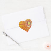 Sunshine Flower Goedemorgen Hart Sticker (Envelop)