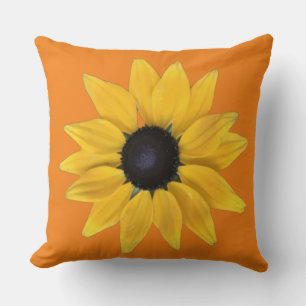 Sunshine Flower Radiates Peace, Joy, Love Kussen