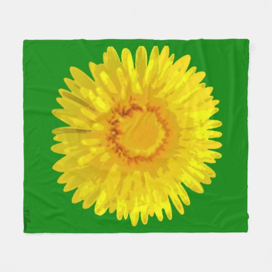 "Sunshine Flowers" Gooi Deken ontwerp. (Voorkant (Horizontaal))