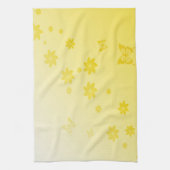 Sunshine Flowers n Butterflies Theedoek (Verticaal)