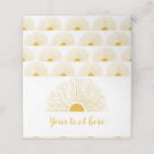 Sunshine Food Tent Place Card Plaatskaartje (Buitenkant ongevouwen)