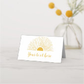 Sunshine Food Tent Place Card Plaatskaartje (Voorkant)