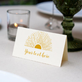Sunshine Food Tent Place Card Plaatskaartje