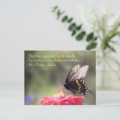 "Sunshine, Freedom, Flower"-prijsopgave voor vlind Briefkaart (Staand voorkant)