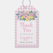 Sunshine Fun en Lemonade Baby shower Bedankt Cadeaulabel (Voorkant)