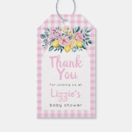 Sunshine Fun en Lemonade Baby shower Bedankt Cadeaulabel