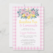 Sunshine Fun en Lemonade Floral Baby shower Kaart (Voorkant)