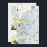 ©Sunshine Garden Hydrangeas Wedding Kaart<br><div class="desc">Zo zacht, romantisch en zacht babyblauw en witte hydrangeas bloei onder de warme lenteszonneschijn. Voor elk van uw hydrangea-themed feest. Pas de tekst aan met uw eigen tekst of pas deze verder aan als u tekst wilt toevoegen, de opmaak, het lettertype, de tekenkleur en de tekengrootte wilt wijzigen... enz. Klik...</div>