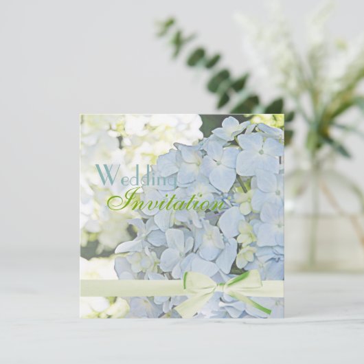 ©Sunshine Garden Hydrangeas Wedding Kaart (Staand voorkant)