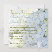 ©Sunshine Garden Hydrangeas Wedding Kaart (Achterkant)