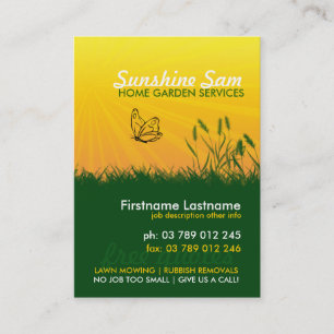 Sunshine Garden Service Visitekaartje