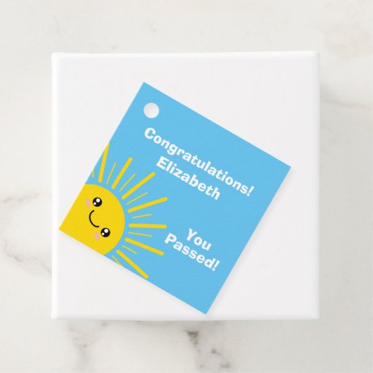 Sunshine Gefeliciteerd Bedankjes Labels (In situ)