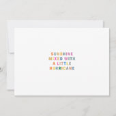 Sunshine gemengd met een beetje orkaan | Religie Kaart (Voorkant)