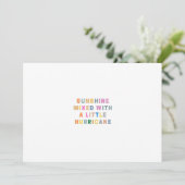 Sunshine gemengd met een beetje orkaan | Religie Kaart (Staand voorkant)