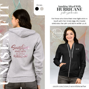 Sunshine gemengd met een kleine orkaan hoodie