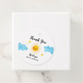 Sunshine Gender Neutraal Baby shower Bedankjes Labels (In situ)