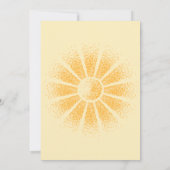 Sunshine Gender Neutraal Baby shower Kaart (Achterkant)