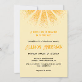 Sunshine Gender Neutraal Baby shower Kaart