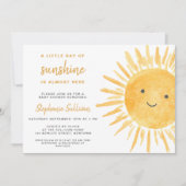 Sunshine Gender Neutral Boho Sun Baby shower Kaart (Voorkant)