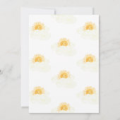 Sunshine Genderneutraal Baby shower Kaart (Achterkant)