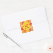 Sunshine gepersonaliseerde leraar cadeau boekenpla vierkante sticker (Envelop)
