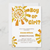 Sunshine Geslacht onthullen hier komt de zon thema Kaart (Voorkant)