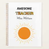 Sunshine Geweldige Leraar Gift Beste Leraar Planner (Voorkant)
