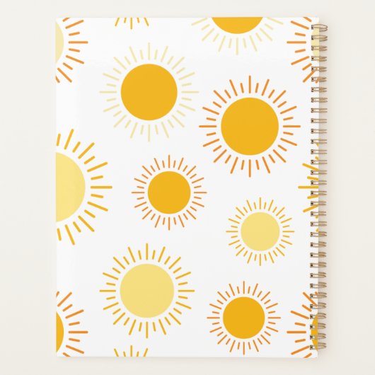 Sunshine Geweldige Leraar Gift Beste Leraar Planner (Achterkant)