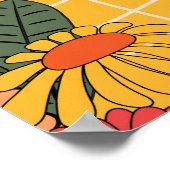 Sunshine Girl groovy retro Poster (Hoek)