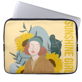 sunshine girl laptop sleeve