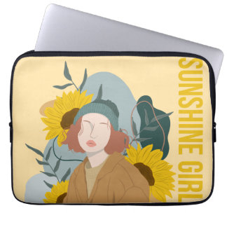 sunshine girl laptop sleeve