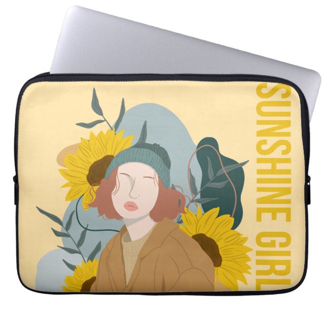 sunshine girl laptop sleeve (Voorkant)