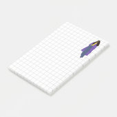 Sunshine Glory - Handgemaakte Creatieve Zwarte Kun Post-it® Notes (Schuin)