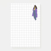 Sunshine Glory - Handgemaakte Creatieve Zwarte Kun Post-it® Notes (Voorkant)