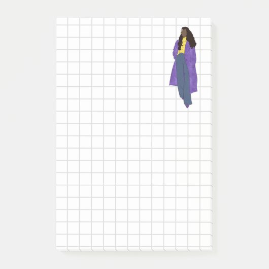 Sunshine Glory - Handgemaakte Creatieve Zwarte Kun Post-it® Notes (Voorkant)