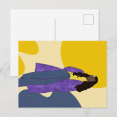 Sunshine Glory - Handgemaakte unieke zwarte kunst Briefkaart (Voorkant / Achterkant)