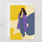 Sunshine Glory - Handgemaakte unieke zwarte kunst Feestdagenkaart (Voorkant)