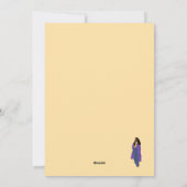 Sunshine Glory - Handgemaakte unieke zwarte kunst Feestdagenkaart (Achterkant)