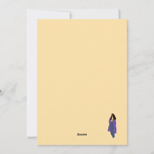 Sunshine Glory - Handgemaakte unieke zwarte kunst Feestdagenkaart (Achterkant)